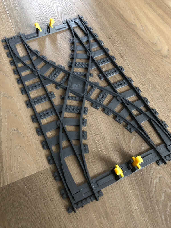 large train track switch
