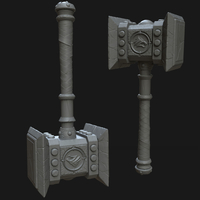 Small Doomhammer - Warcraft 3D Printing 218559