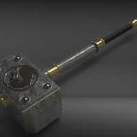 Shao Kahn Hammer MORTAL KOMBAT 3D print model - Thumbnail 1