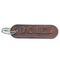 Small DANIEL Personalized keychain embossed letters 3D Printing 218612