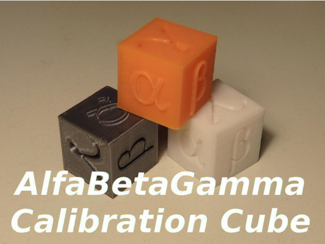 AlfaBetaGamma 20mm Calibration Cube 3D Print 218651