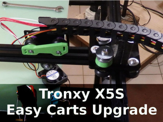 Tronxy X5S Easy Carts Upgrade  3D Print 218657