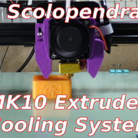 Small MK10 Extruder Cooling Scolopendra - Tronxy X3 X3S X5S 3D Printing 218661
