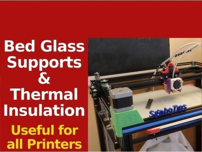 Bed Supports for Glass & Thermal Insulation - X5S & Others 3D Print 218664