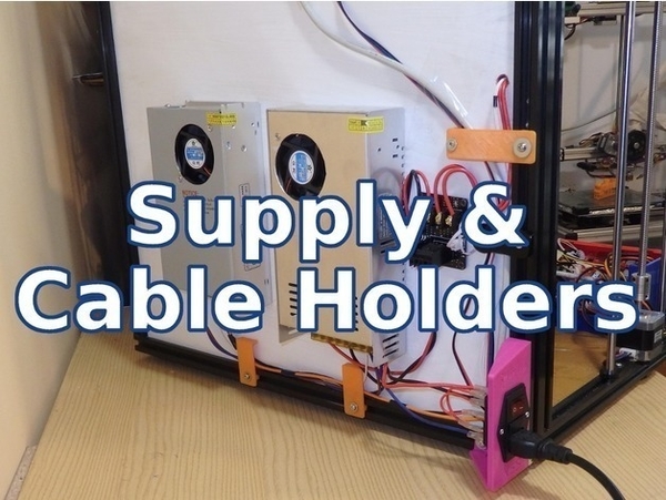 Supply & Cable Holder - Tronxy & Other Printers