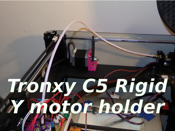 Tronxy C5 rigid Y motor holder 