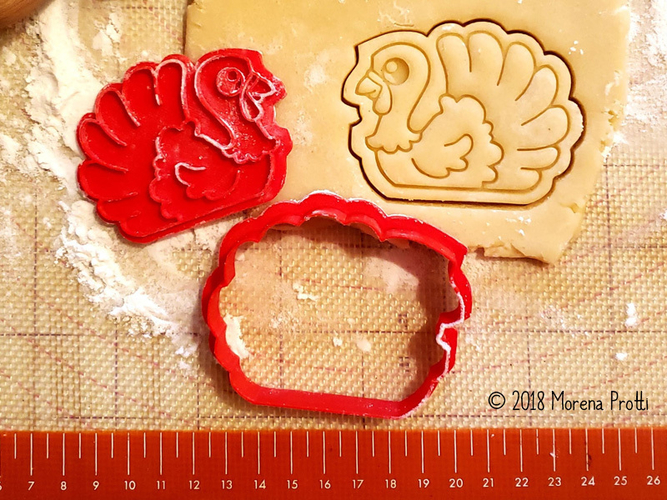 Turkey Cookie Cutter 3D Print 218724