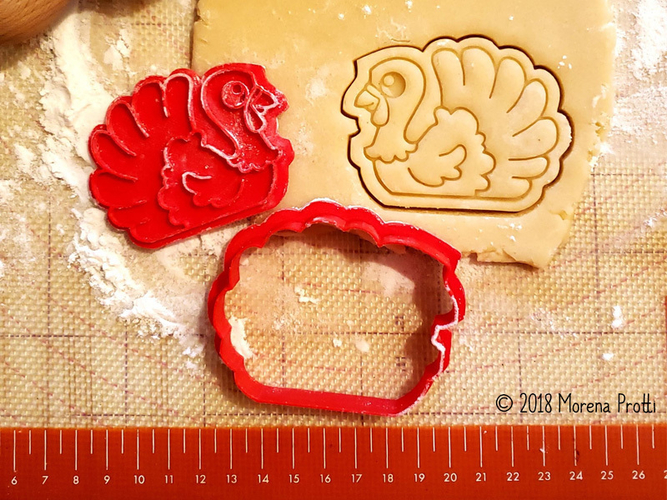 Turkey Cookie Cutter 3D Print 218725