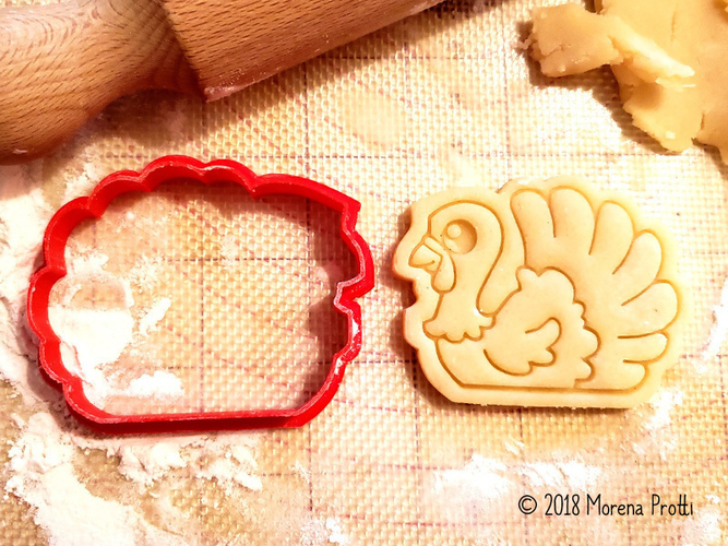 Turkey Cookie Cutters, With personalized Text Box Option, 3D Printed