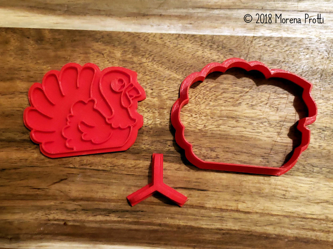 Turkey Cookie Cutters, With personalized Text Box Option, 3D Printed