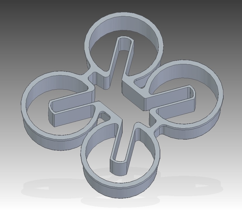 Birdbone Mini Quad Cookie Cutter