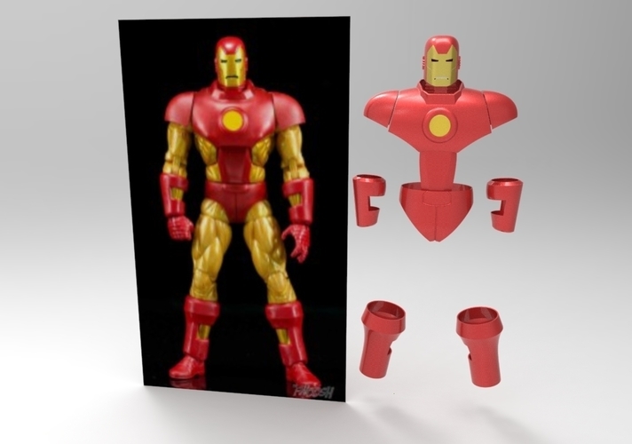 Iron Man classic vintage wearable armor 3D print model 3D Print 218752
