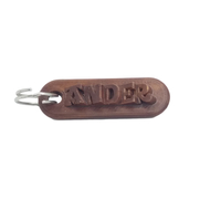 Small ANDER Personalized keychain embossed letters 3D Printing 218760