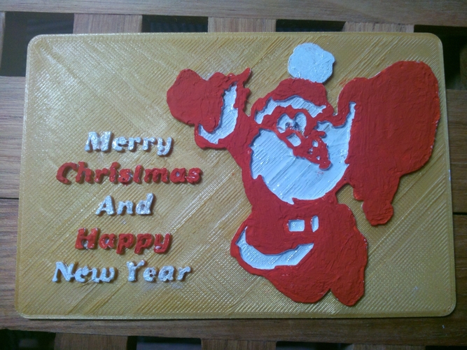  Merry Christmas and Happy new year 3D Print 218762