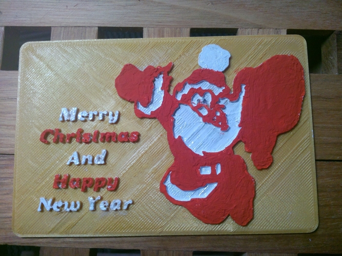  Merry Christmas and Happy new year 3D Print 218763