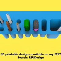 Desk Organiser Pen Holder - Monitor Mounted - Thumbnail 5