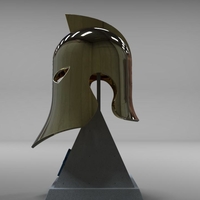 Dr Fate Helmet and stand 3D print model - Thumbnail 1