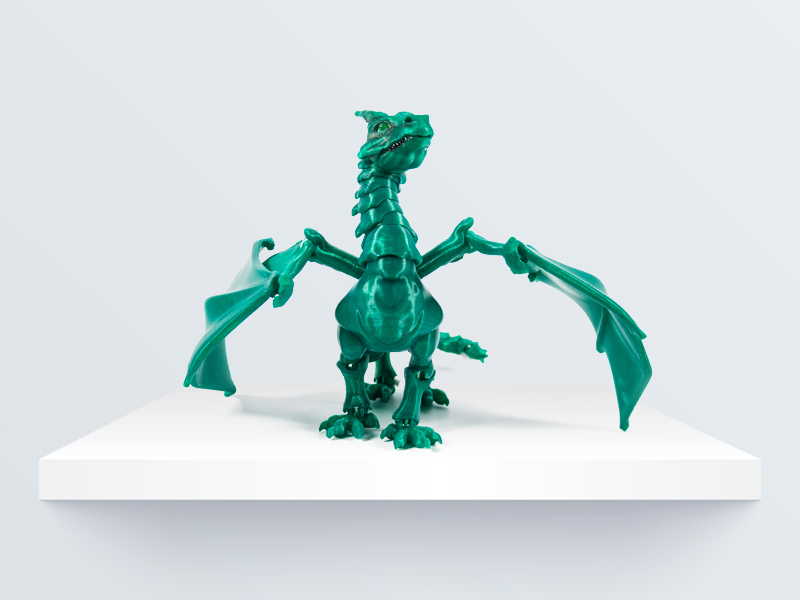 Модель дракона для 3d принтера. Articulated Dragon for 3d Printer FDM.