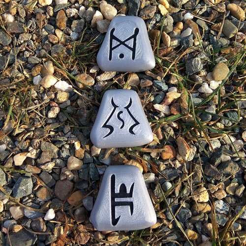 Diablo II runes |  magnet ready 3D Print 219178