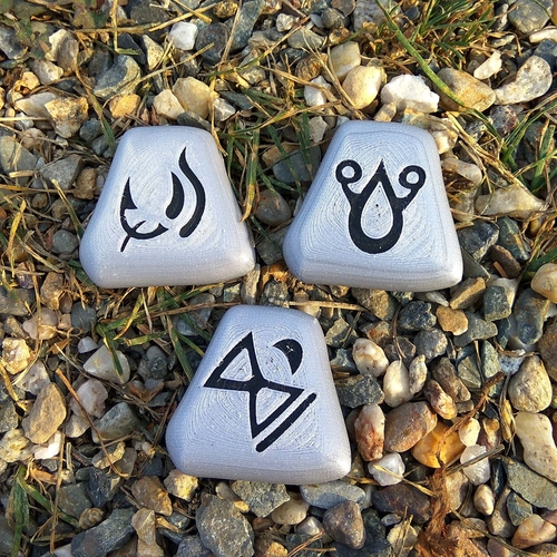 Diablo II runes |  magnet ready 3D Print 219179