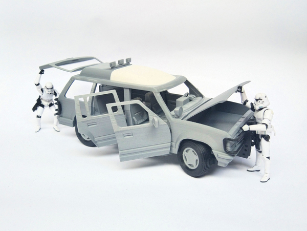 1:18 Jurassic Park Car for 3.75 Inch Figure No Support