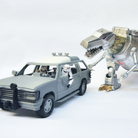 1:18 Jurassic Park Car for 3.75 Inch Figure No Support - Thumbnail 3