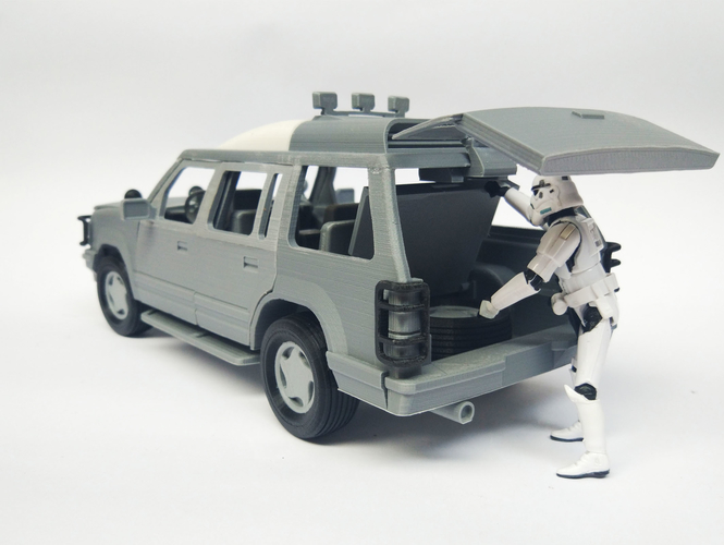 1:18 Jurassic Park Car for 3.75 Inch Figure No Support 3D Print 219218