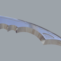Sword of Darkness green power ranger 3D print model - Thumbnail 4