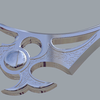 Sword of Darkness green power ranger 3D print model - Thumbnail 5
