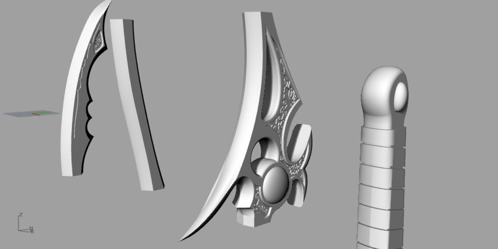Sword of Darkness green power ranger 3D print model 3D Print 219298