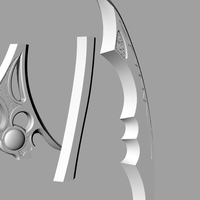Sword of Darkness green power ranger 3D print model - Thumbnail 8