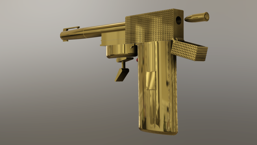 007 The Man With The Golden Gun - Francisco Scaramanga Gun  3D Print 219382