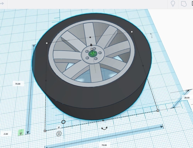 Phone holder-wheel 3D Print 219475