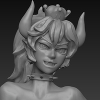 Bowsette \ Princess Bowser | FDM/SLA ready - Thumbnail 8