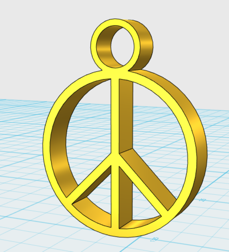 Peace Sign Pendant