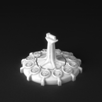 Small Full Thrust - Course Heading Base Stands 3D Printing 219586