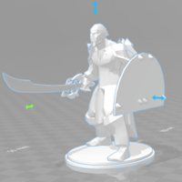 Small Dragonborn fighter 3D Printing 219604