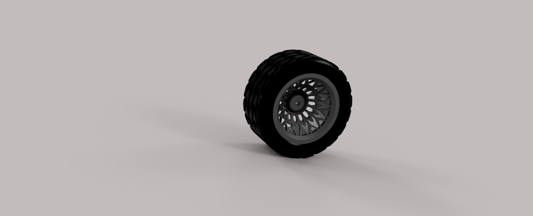 tire and wheel 3D Print 219610