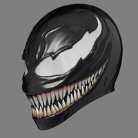 Small Venom Mask - Helmet for Cosplay  3D Printing 219694