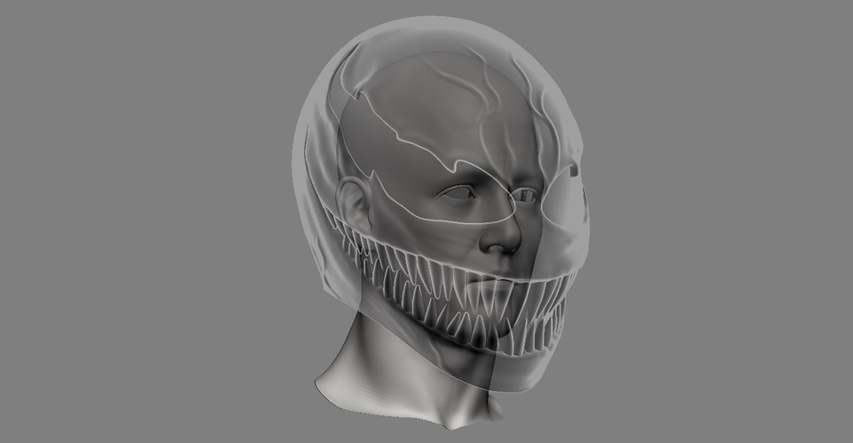 Venom Mask - Helmet for Cosplay  3D Print 219704