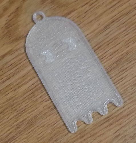 Pacman Ghost Ornament 3D Print 21976