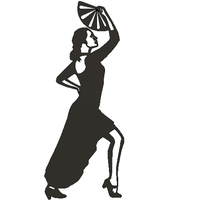 Spanish Flamenco Dancer Wall Art  - Thumbnail 1