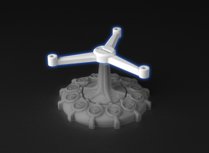 Full Thrust - Small Ship Squadron Stand Adapters 3D Print 219791