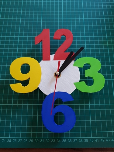 diy digital clock 3d printed