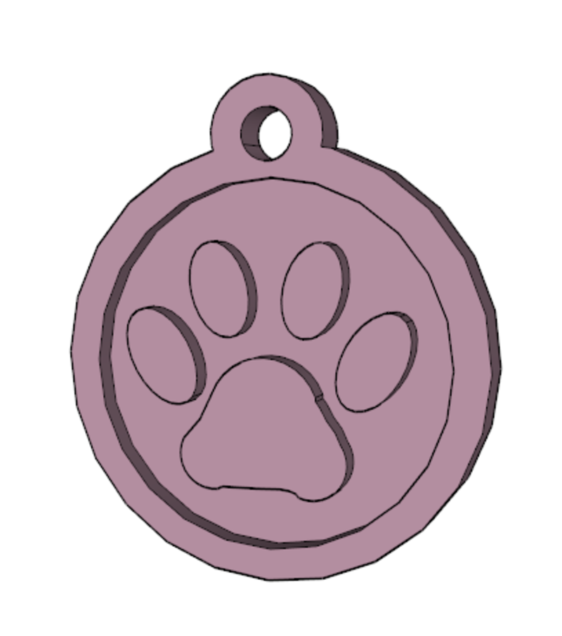 Dog Paw Pendant
