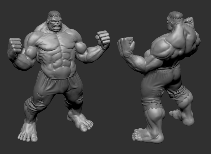 3D Printed Hulk by BaMbi | Pinshape