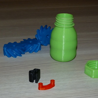 Small Bottle with safety cap ( left hand thread ) - Thumbnail 2