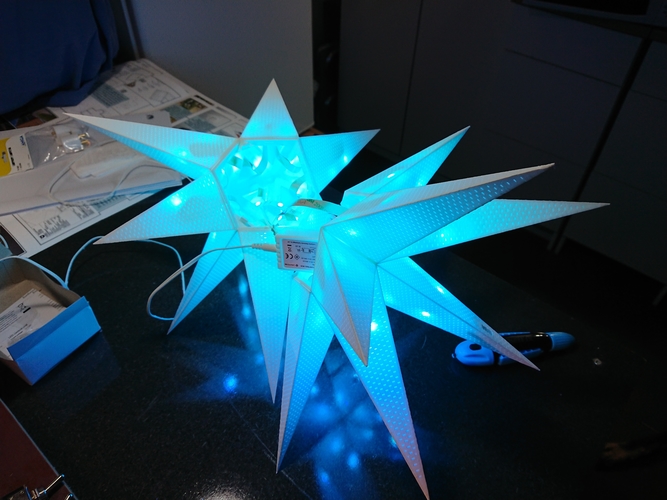 Detachable Ikosaeder Xmas Star 3D Print 219992