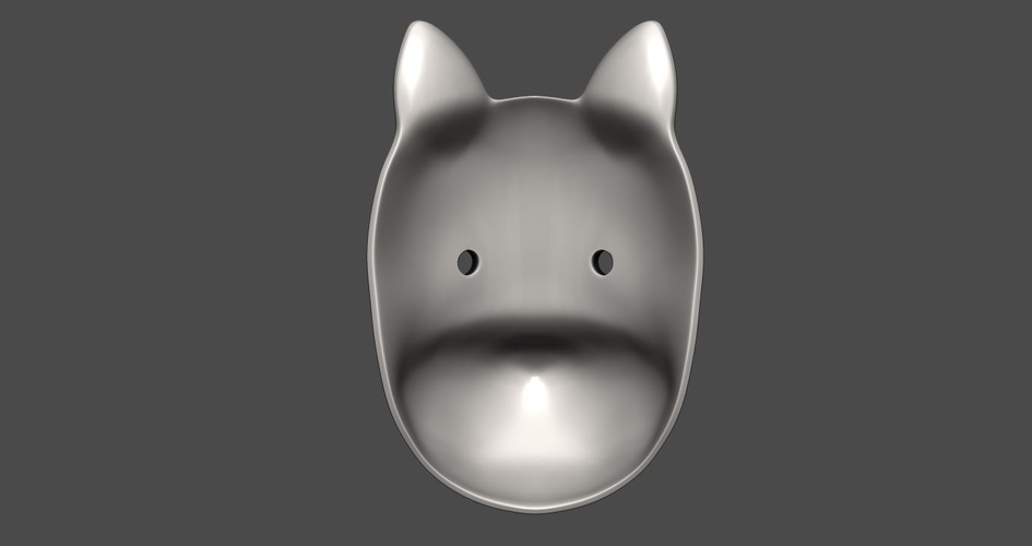 Gin's mask(Fox Mask) from Hotarubi-no-mori 3D Print 219998