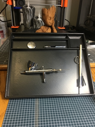 Airbrush Cleaning Tray 3D Print 220161